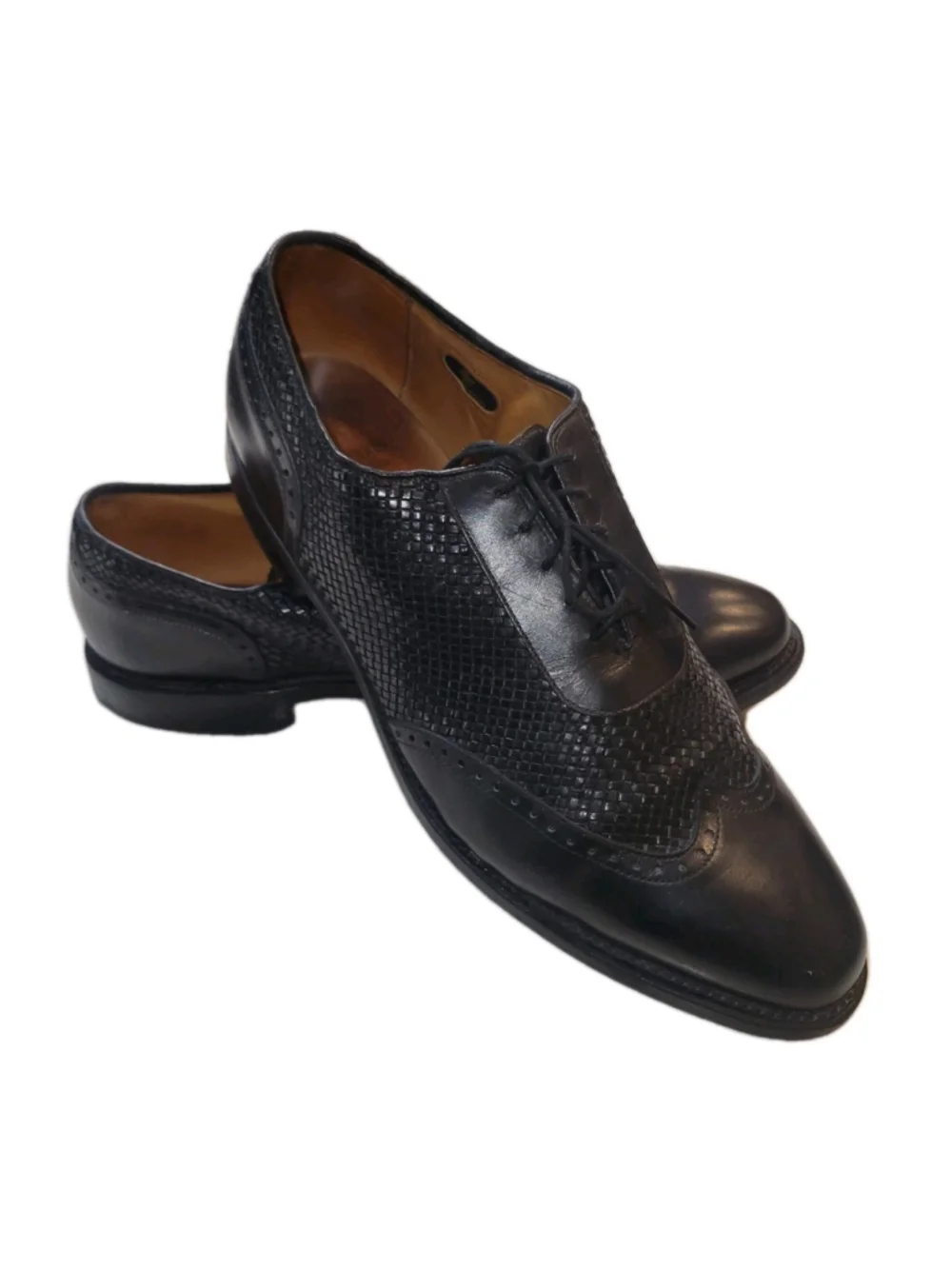 ALLEN EDMONDS Hampstead Men's Black Lace-Up Genuine Leather Oxford Shoes Size 12